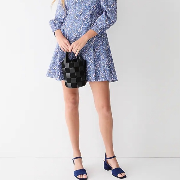 J.Crew Sweetheart Long-Sleeve Mini A-Line Dress in Liberty® Bourton Bloom Fabric - Picture 7 of 11